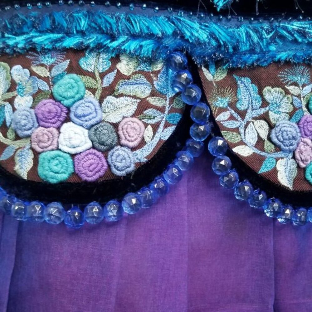 Minh Hanh Womens Couture Mini Dress Heavily Embellished - Picture 3 of 10